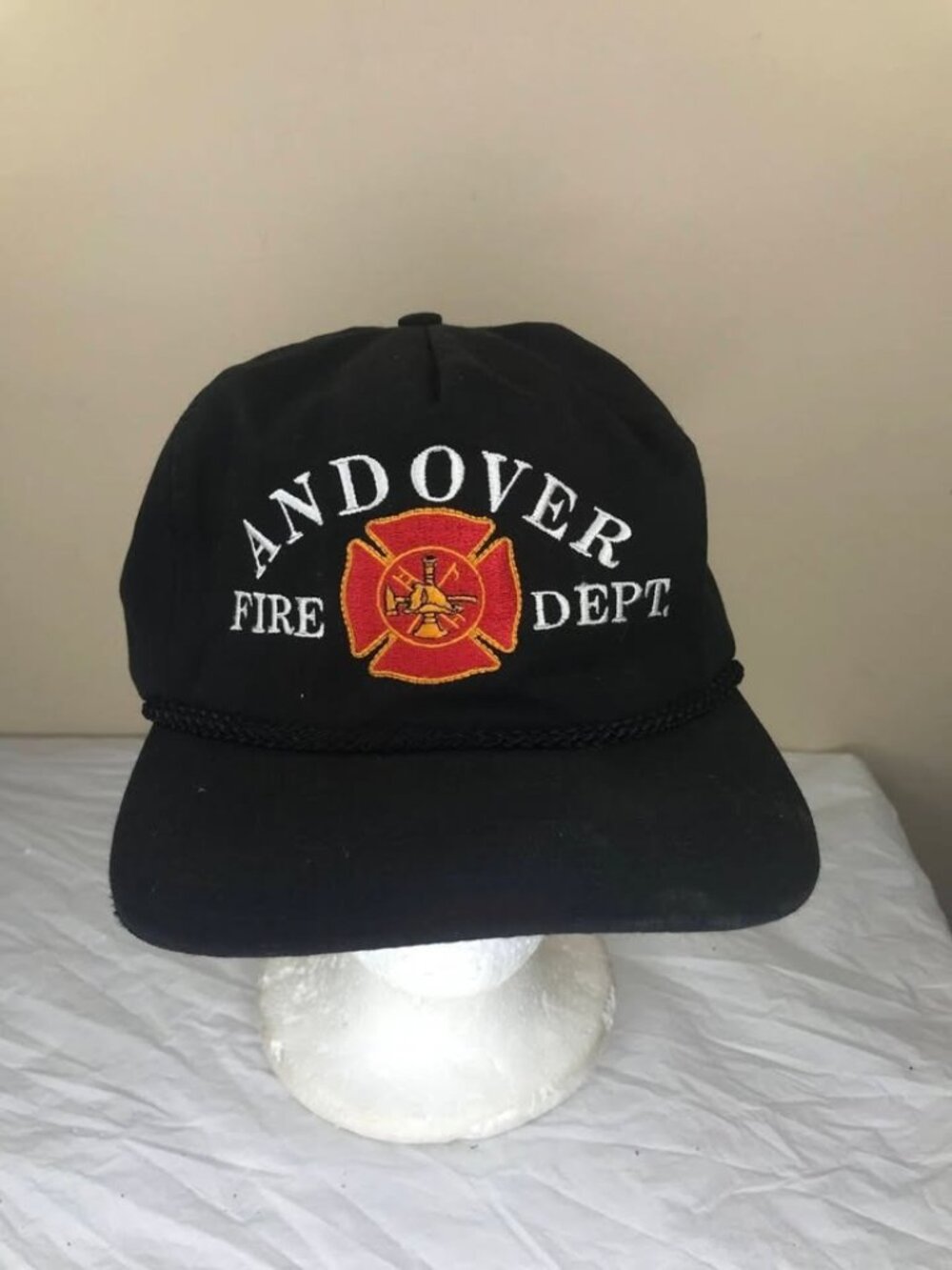 Vintage Andover Fire Department snapback hat cap
